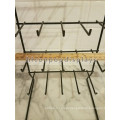 Retail Store Grocery Shop Fixture Cheap 5 Tier 25 Prong Wire Hanging Countertop Hook Display Stand